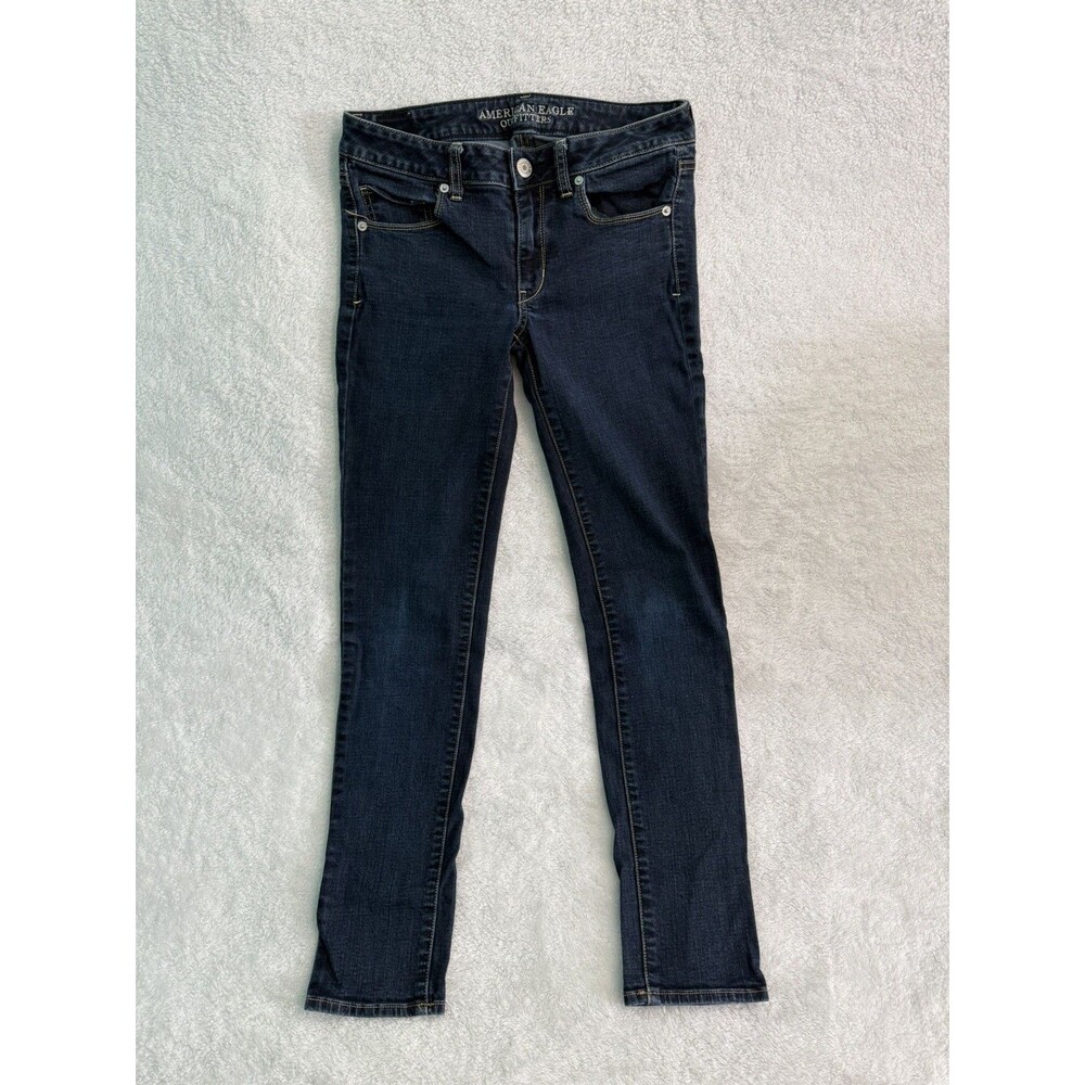 American Eagle Jeans Outfitters Super Stretch Size 6 Dark Wash Comfy